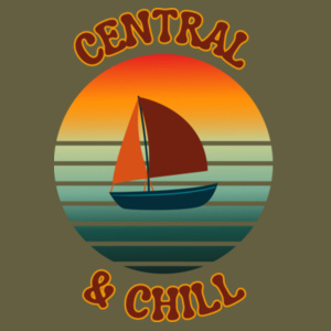 Central & Chill - Womens Scoop Neck Tee Design