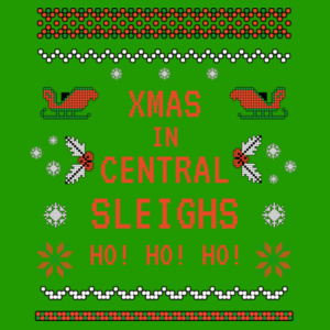 Central Sleigh - Womens Scoop Neck Tee Design