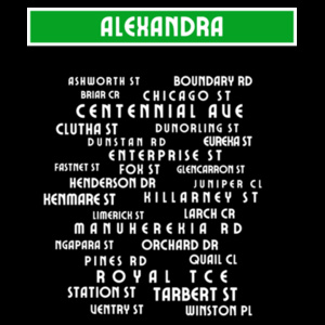 Alexandra Streets - Mens Crew Neck Tee Design