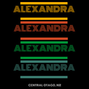 Alexandra Retro - Mens Crew Neck Tee Design