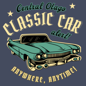 Classic Car Alert - Mens Crew Neck Tee Design